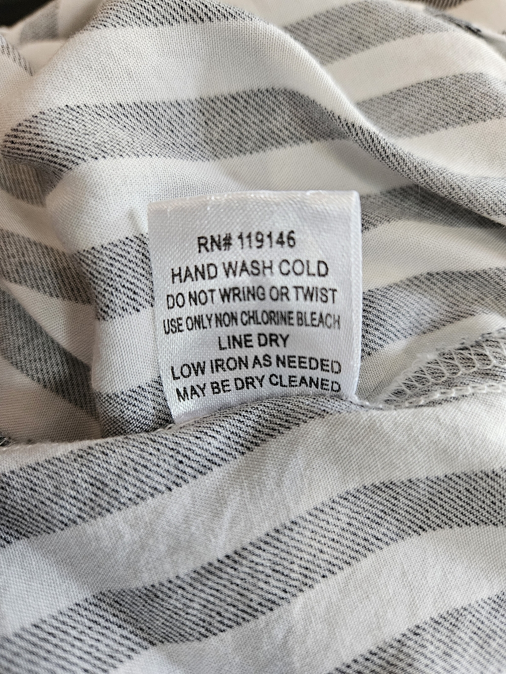 JODIFL Black and White Vertical Stripe Button-Down Shirt - Picture 5 of 6
